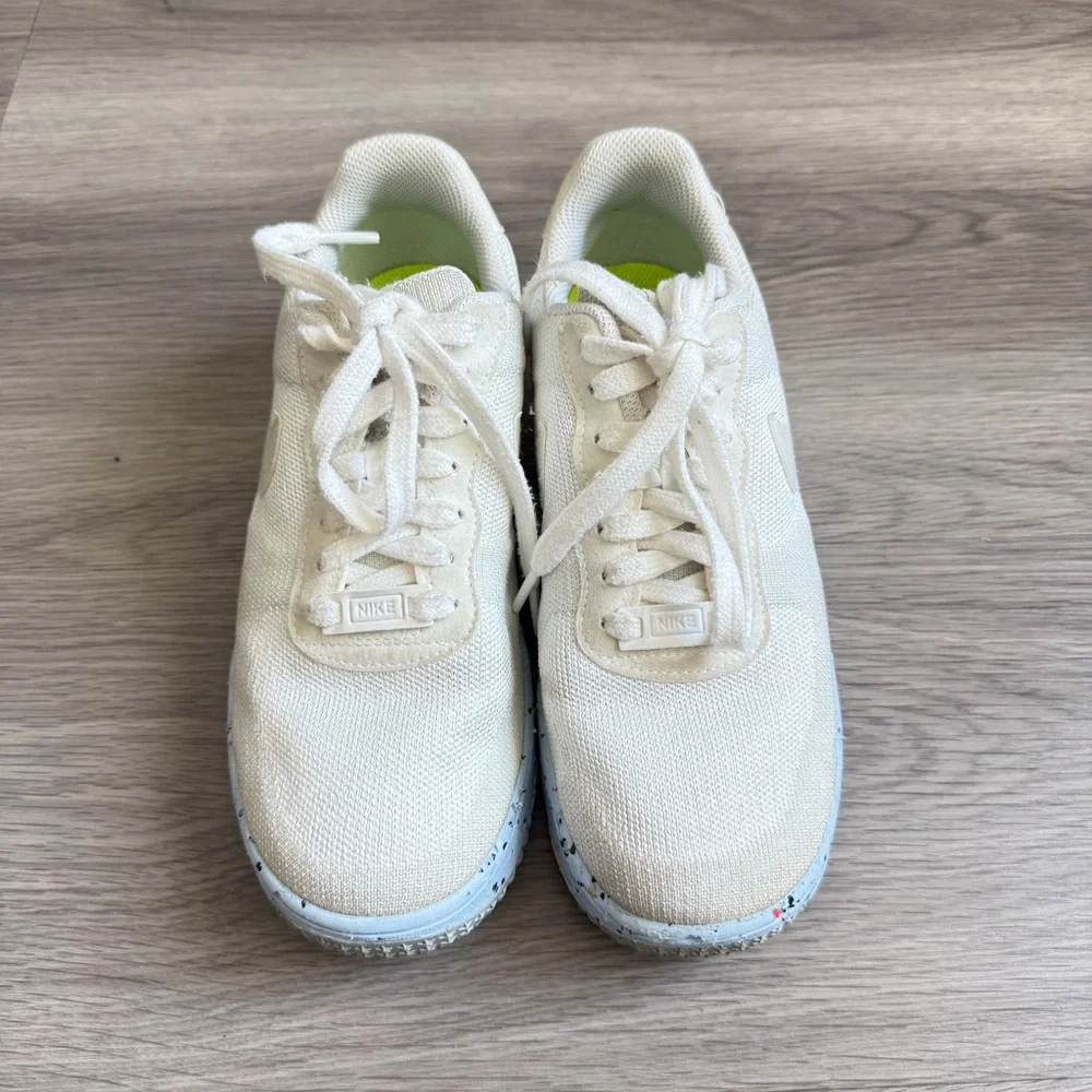 Nike Air Force 1 Crater Flyknit Sail/Blue Size 7.5